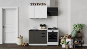 Кухонный гарнитур «Гренада» стандартный Белый, Холст Белый, Холст Вулкан в Советском - sovetskij.mebel-tymen.ru | фото