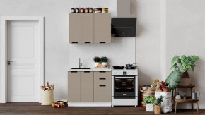 Кухонный гарнитур «Гренада» стандартный Белый, Холст латте в Советском - sovetskij.mebel-tymen.ru | фото