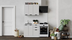 Кухонный гарнитур «Гренада» стандартный Белый, Холст мокко в Советском - sovetskij.mebel-tymen.ru | фото