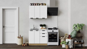 Кухонный гарнитур «Гренада» стандартный Дуб Крафт золотой, Холст Белый в Советском - sovetskij.mebel-tymen.ru | фото