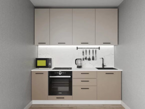 Кухонный гарнитур Каппучино-2200 МДФ столешница 38 мм в Советском - sovetskij.mebel-tymen.ru | фото