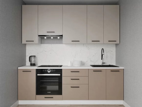 Кухонный гарнитур Каппучино-2400 (верх 950мм) МДФ столешница 38 мм в Советском - sovetskij.mebel-tymen.ru | фото