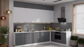 Кухонный гарнитур «Кимберли» №15 Белый, Сноу, Титан в Советском - sovetskij.mebel-tymen.ru | фото