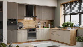 Кухонный гарнитур «Кимберли» №18 Дуб Крафт золотой, Муссон, Крем в Советском - sovetskij.mebel-tymen.ru | фото