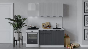 Кухонный гарнитур «Кимберли» длиной 120 см Белый, Сноу, Титан в Советском - sovetskij.mebel-tymen.ru | фото