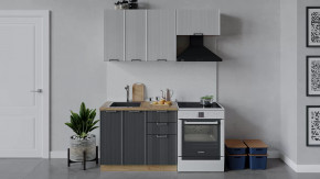 Кухонный гарнитур «Кимберли» длиной 160 см Дуб Крафт золотой, Сноу, Титан в Советском - sovetskij.mebel-tymen.ru | фото