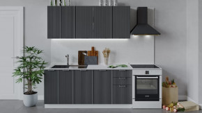 Кухонный гарнитур «Кимберли» длиной 180 см Белый, Титан в Советском - sovetskij.mebel-tymen.ru | фото