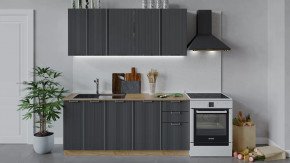 Кухонный гарнитур «Кимберли» длиной 180 см Дуб Крафт золотой, Титан в Советском - sovetskij.mebel-tymen.ru | фото