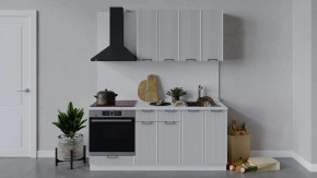 Кухонный гарнитур «Кимберли» длиной 180 см со шкафом НБ Белый, Сноу в Советском - sovetskij.mebel-tymen.ru | фото