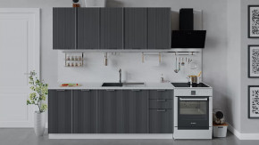 Кухонный гарнитур «Кимберли» длиной 200 см Белый, Титан в Советском - sovetskij.mebel-tymen.ru | фото