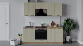 Кухонный гарнитур «Кимберли» длиной 200 см со шкафом НБ Дуб Крафт золотой, Крем в Советском - sovetskij.mebel-tymen.ru | фото