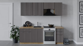 Кухонный гарнитур «Кимберли» длиной 220 см Дуб Крафт золотой, Муссон в Советском - sovetskij.mebel-tymen.ru | фото