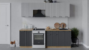 Кухонный гарнитур «Кимберли» длиной 240 см Дуб Крафт золотой, Сноу, Титан в Советском - sovetskij.mebel-tymen.ru | фото