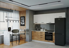 Кухонный гарнитур Лада-2550 столешница 38 мм в Советском - sovetskij.mebel-tymen.ru | фото