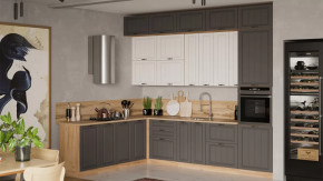 Кухонный гарнитур «Лина» №10 Дуб Крафт золотой, Белый, Графит в Советском - sovetskij.mebel-tymen.ru | фото