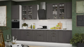 Кухонный гарнитур «Лина» №7 Белый, Графит в Советском - sovetskij.mebel-tymen.ru | фото