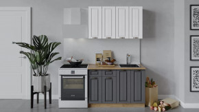 Кухонный гарнитур «Лина» длиной 120 см Дуб крафт золотой/Графит в Советском - sovetskij.mebel-tymen.ru | фото