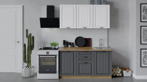 Кухонный гарнитур «Лина» длиной 150 см Дуб крафт золотой/Графит в Советском - sovetskij.mebel-tymen.ru | фото