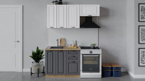 Кухонный гарнитур «Лина» длиной 160 см Дуб крафт золотой/Графит в Советском - sovetskij.mebel-tymen.ru | фото