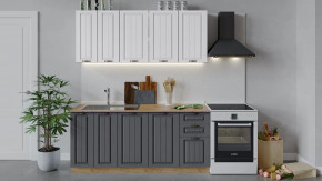 Кухонный гарнитур «Лина» длиной 180 см Дуб крафт золотой/Графит в Советском - sovetskij.mebel-tymen.ru | фото