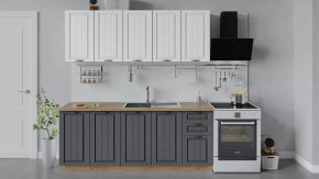 Кухонный гарнитур «Лина» длиной 200 см Дуб крафт золотой/Графит в Советском - sovetskij.mebel-tymen.ru | фото