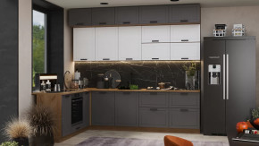 Кухонный гарнитур «Лорас» №2 Дуб Крафт золотой, Холст белый, Холст вулкан в Советском - sovetskij.mebel-tymen.ru | фото