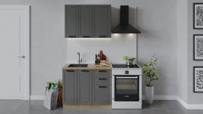 Кухонный гарнитур «Лорас» длиной 100 см Дуб крафт золотой/Холст вулкан в Советском - sovetskij.mebel-tymen.ru | фото