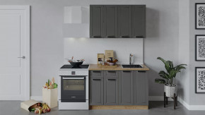 Кухонный гарнитур «Лорас» длиной 120 см Дуб крафт золотой/Холст вулкан в Советском - sovetskij.mebel-tymen.ru | фото