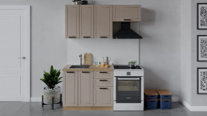 Кухонный гарнитур «Лорас» длиной 160 см Дуб крафт золотой/Холст латте в Советском - sovetskij.mebel-tymen.ru | фото