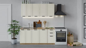 Кухонный гарнитур «Лорас» длиной 180 см Дуб крафт золотой/Холст брюле в Советском - sovetskij.mebel-tymen.ru | фото