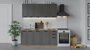 Кухонный гарнитур «Лорас» длиной 180 см Дуб крафт золотой/Холст вулкан в Советском - sovetskij.mebel-tymen.ru | фото