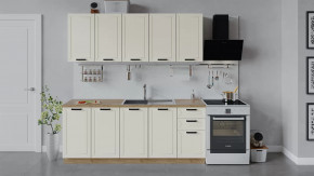 Кухонный гарнитур «Лорас» длиной 200 см Дуб крафт золотой/Холст брюле в Советском - sovetskij.mebel-tymen.ru | фото