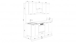 Кухонный гарнитур «Лорас» длиной 200 см со шкафом НБ в Советском - sovetskij.mebel-tymen.ru | фото