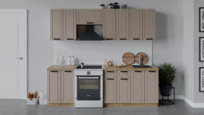 Кухонный гарнитур «Лорас» длиной 240 см Дуб крафт золотой/Холст латте в Советском - sovetskij.mebel-tymen.ru | фото