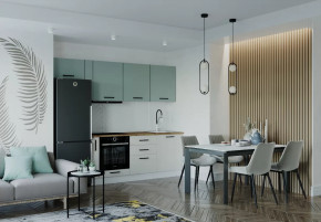 Кухонный гарнитур Муссон-2550 столешница 38 мм в Советском - sovetskij.mebel-tymen.ru | фото