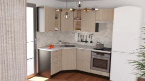 Кухонный гарнитур Надежда оптима 4 1400*2000 мм в Советском - sovetskij.mebel-tymen.ru | фото