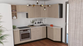 Кухонный гарнитур Надежда прайм 5 2300*1500 мм в Советском - sovetskij.mebel-tymen.ru | фото