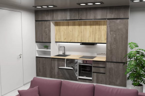 Кухонный гарнитур Сапфир 2 экстра 3000 мм в Советском - sovetskij.mebel-tymen.ru | фото