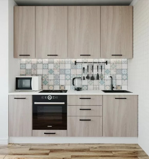 Кухонный гарнитур Шимо-2200 МДФ столешница 38 мм в Советском - sovetskij.mebel-tymen.ru | фото