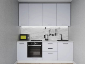 Кухонный гарнитур Смоки-2200 МДФ столешница 26 мм в Советском - sovetskij.mebel-tymen.ru | фото