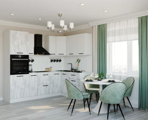 Кухонный гарнитур угловой Бланка 2400x1600 столешница 26 мм в Советском - sovetskij.mebel-tymen.ru | фото