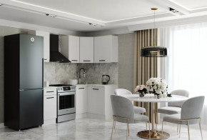 Кухонный гарнитур угловой Жемчуг 2000х1200 столешница 26 мм в Советском - sovetskij.mebel-tymen.ru | фото