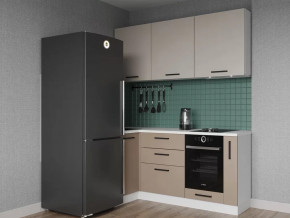 Кухонный гарнитур угловой Каппучино-1000х1800 МДФ столешница 26 мм в Советском - sovetskij.mebel-tymen.ru | фото