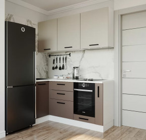 Кухонный гарнитур угловой Латте 1800х1000 столешница 38 мм в Советском - sovetskij.mebel-tymen.ru | фото