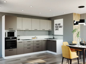 Кухонный гарнитур угловой Латте 3200x1400 столешница 26 мм в Советском - sovetskij.mebel-tymen.ru | фото