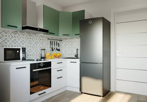 Кухонный гарнитур угловой Муссон 2200х1000 столешница 26 мм в Советском - sovetskij.mebel-tymen.ru | фото