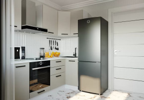 Кухонный гарнитур угловой Шампань 2200х1000 столешница 38 мм в Советском - sovetskij.mebel-tymen.ru | фото