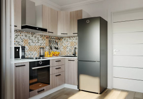 Кухонный гарнитур угловой Шимо 2200х1000 МДФ столешница 26 мм в Советском - sovetskij.mebel-tymen.ru | фото