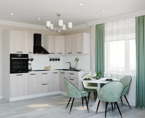 Кухонный гарнитур угловой Шимо 2400x1600 МДФ столешница 26 мм в Советском - sovetskij.mebel-tymen.ru | фото