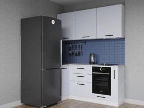 Кухонный гарнитур угловой Смоки-1000х1800 МДФ столешница 38 мм в Советском - sovetskij.mebel-tymen.ru | фото